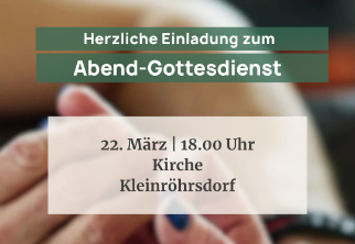 Abendgottesdienst 2026 03